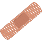 Vector image of plaster