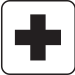 US National Park Maps pictogram for medical assitance traffic vector image