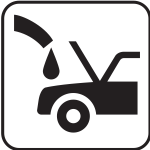 US National Park Maps pictogram for a gasoline station vector image