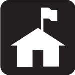 Pictogram for ranger station vector image