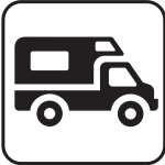 US National Park Maps pictogram for an RV campground vector image