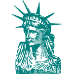 Statue of Liberty vector drawing