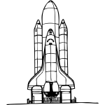 Space shuttle vector image