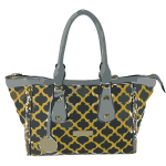 leather patterned bag