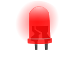 Red LED lamp image