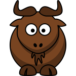 Cartoon gnu