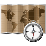 Map icon vector illustration