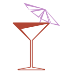 Martini glass vector clip art