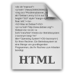 HTML document icon