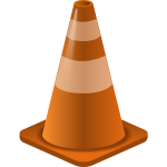 Vector image of traffic cone