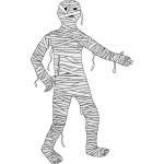 Walking mummy vector image