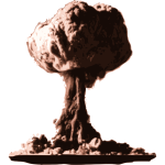 Atomic Bomb Cloud Vector Graphics