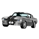 Vector illustration of American muscle car