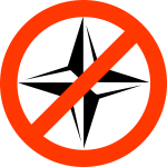 Noo NATO sign vector image