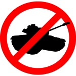 Tanks forbidden vector sign