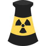 Atomic Energy plant symbol vector clip art