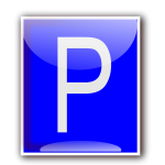 Vector clip art of parking area sign