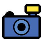 Vector image of photo cam icon