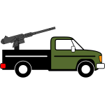 Fighting vehicle vector clip art