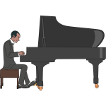 Male pianist