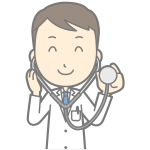 Doctor with stethoscope vector image