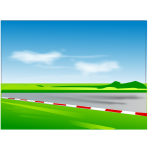 Vector illustration of racing road