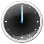 Vector image of analog clock