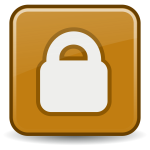 Vector illustration of locked file PC icon