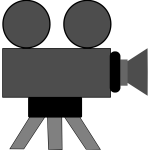 Movie camera webicon vector image