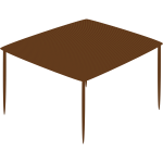 Small table vector drawing