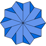 Blue star vector image