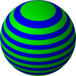 Striped ball