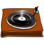 Gramophone vector drawing