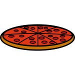 Red pizza icon