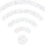 WiFi Signal Binary Colorful