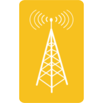 Vector illustration of blue Wi-Fi symbol