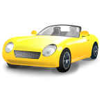 Sports car vector drawing