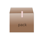 Vector image of carton packaging