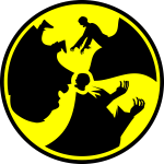 Radioactive warning sign 3