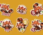 International Red Panda Day Sticker Set