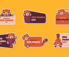 International Red Panda Day Sticker Set