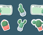 Cactus Sticker Journal Templates