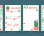 Cactus Themed Journal Templates