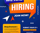 We Are Hiring Poster Template