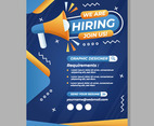 We Are Hiring Poster Template