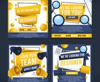 Job Vacancy Social Media Post Banner Design Template