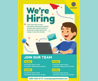 We Are Hiring Poster Template