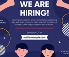 Hiring Job Vacancy Poster Advertisement Design