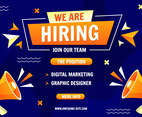 We Are Hiring Poster Template