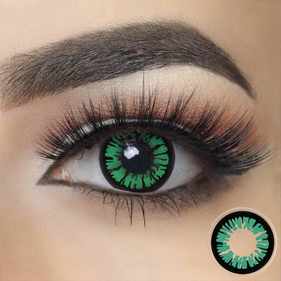 Glamor Green Halloween Contacts